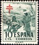 Spain 1951 Pro Tuberculous 10 CTS Green Edifil 1104. Uploaded by Mike-Bell
